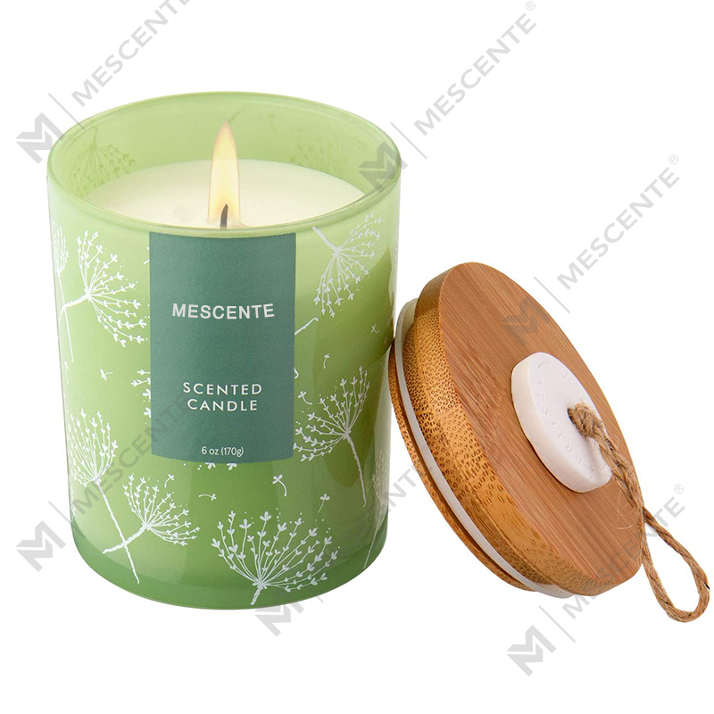 M&S profumo Stampa logo a forma personalizzata Campione Bomboniere per candele profumate per aromaterapia, Candele profumate con fiori secchi