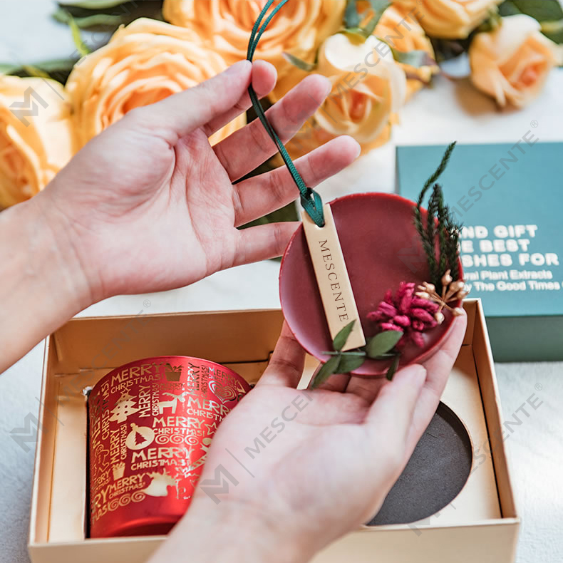 M&Scent Holiday Fragrance Christmas Starry Sky Cup, candela profumata regalo con mano