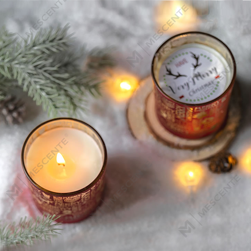 M&Scent Holiday Fragrance Christmas Starry Sky Cup, candela profumata regalo con mano