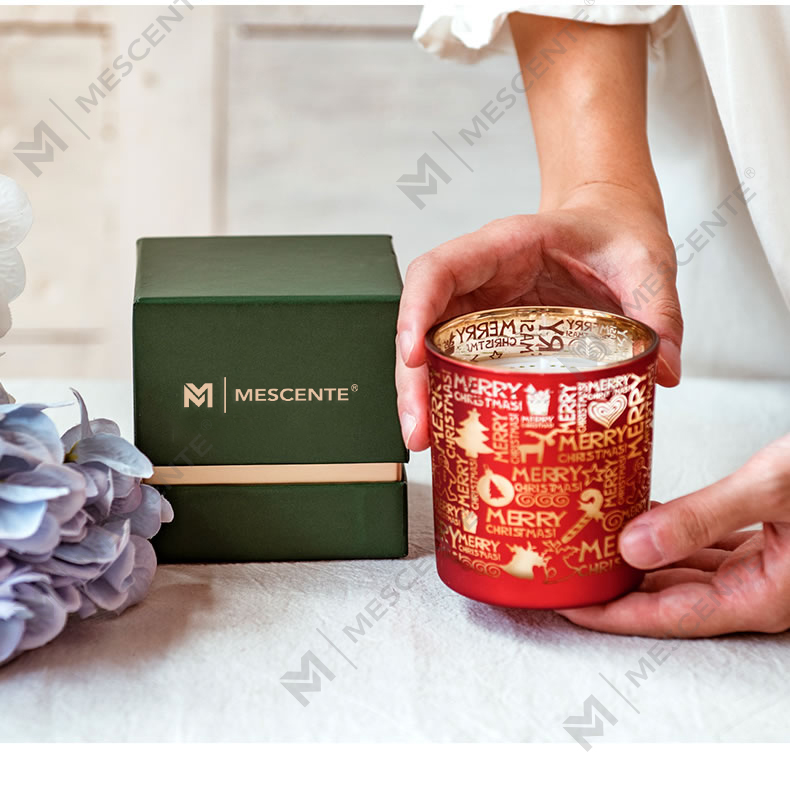 M&Scent Holiday Fragrance Christmas Starry Sky Cup senza fumo Candela profumata regalo con mano