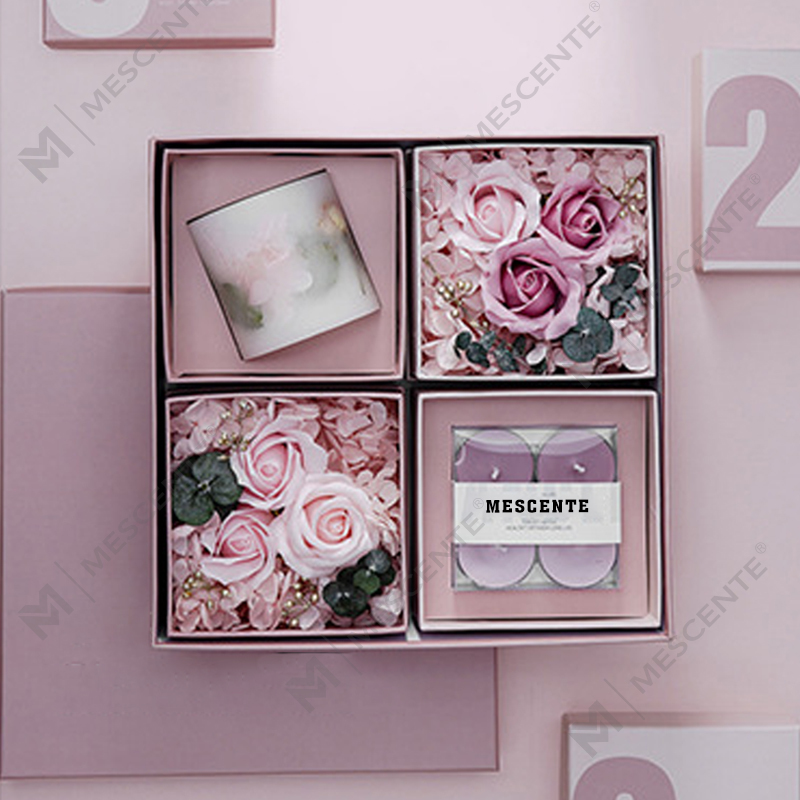 Set regalo di candele tealight di lusso in cera di soia naturale all'ingrosso M&Scent