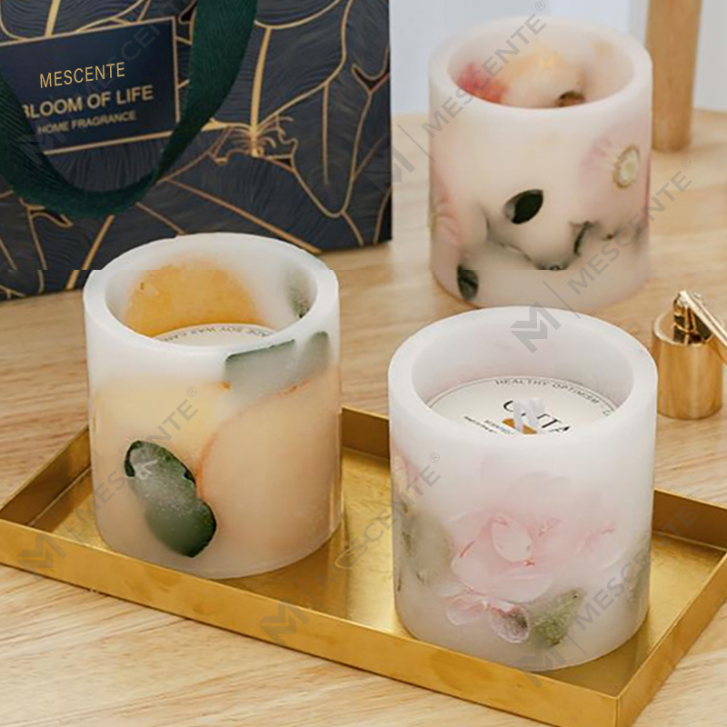 Set regalo di candele tealight di lusso in cera di soia naturale all'ingrosso M&Scent