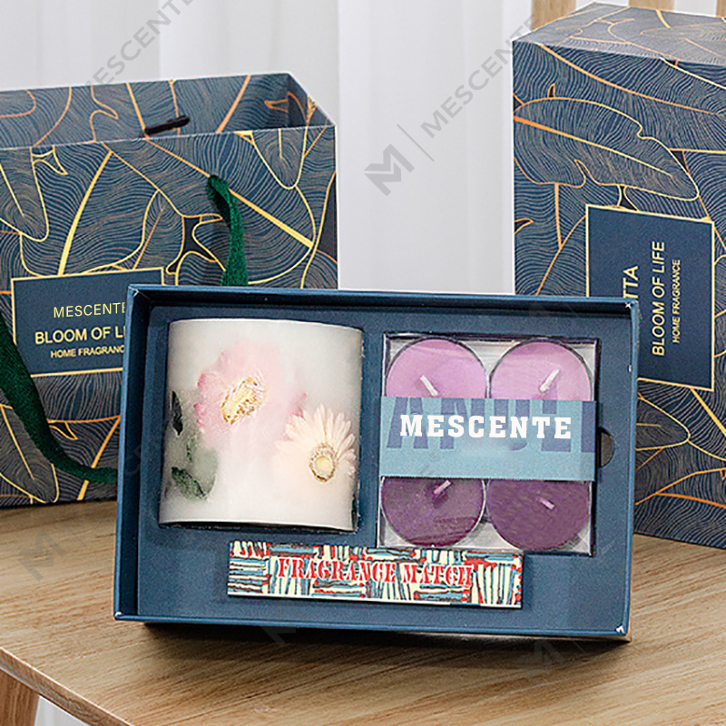 Set regalo di candele tealight di lusso in cera di soia naturale all'ingrosso M&Scent
