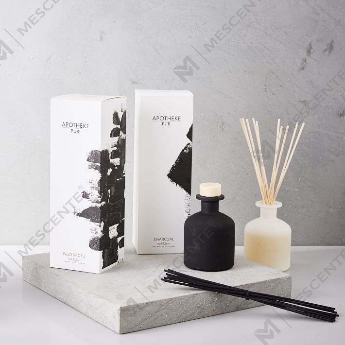 Diffusore a lamella di olio essenziale personalizzato per bottiglia di vetro Mescente di lusso da 180 ml per hotel