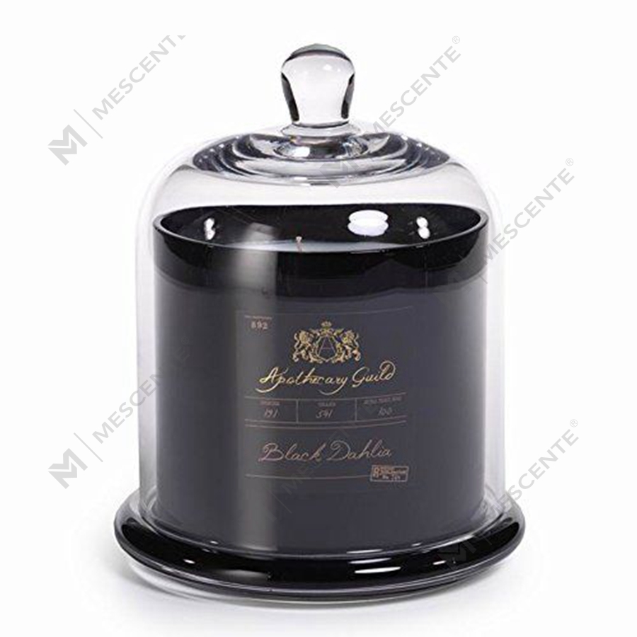 Mescente Luxury Silver Coperchio bombato Portacandele profumato Barattoli con cupola in vetro