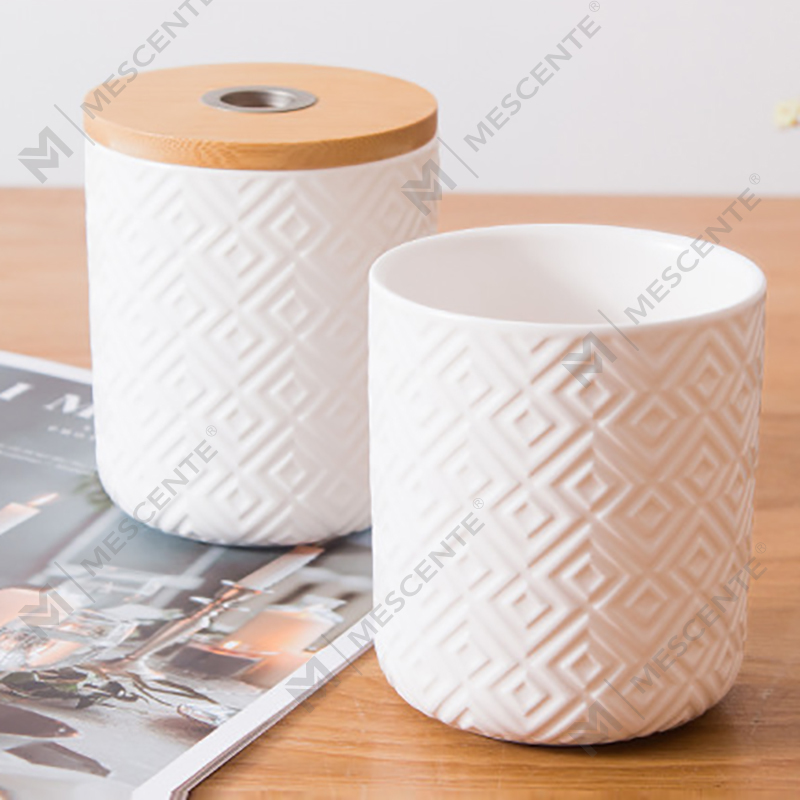 M&Scent 100ml Diffusore a bastoncini per bottiglia di vetro decorativo con aromi rotondi in ceramica da 200 ml