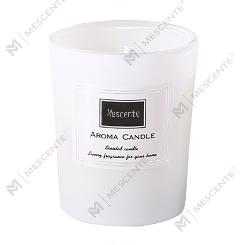 Candele di cera di soia profumate alla peonia stampate personalizzate M&Scent, candela profumata digitale