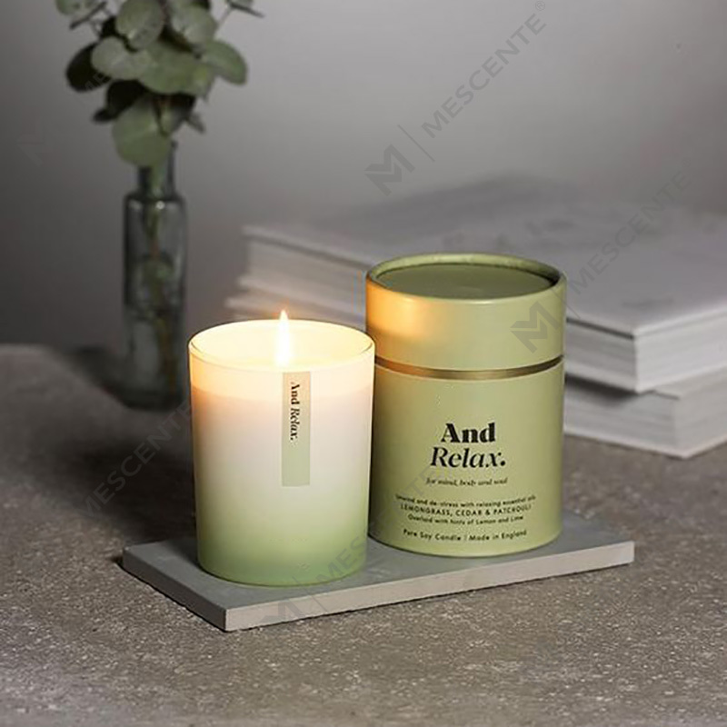 Candele profumate Woodwick in cera di soia colorata personalizzata di alta qualità di lusso, sfuse
