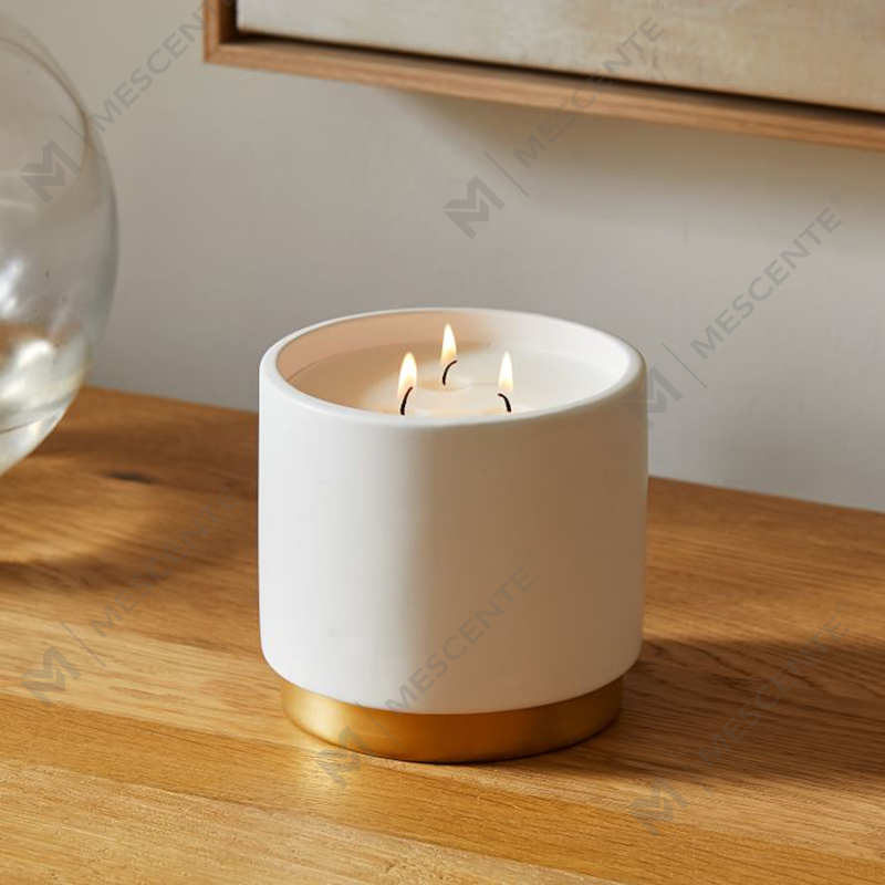 Candele profumate di cera di soia con 3 stoppini personalizzati di lusso con spedizione gratuita all'ingrosso sfuse