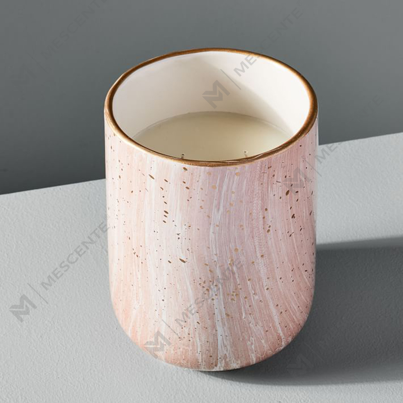 Scaldacera elettrico per candela profumata in ceramica bianca M&Scente per spa e aromaterapia