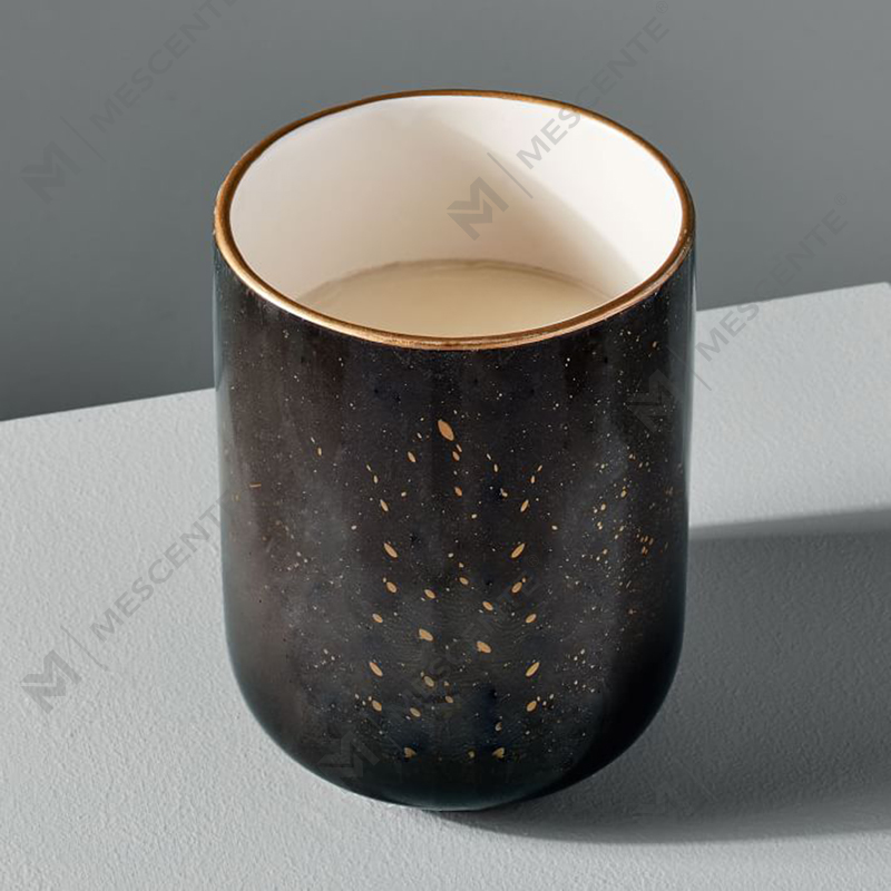 Scaldacera elettrico per candela profumata in ceramica bianca M&Scente per spa e aromaterapia