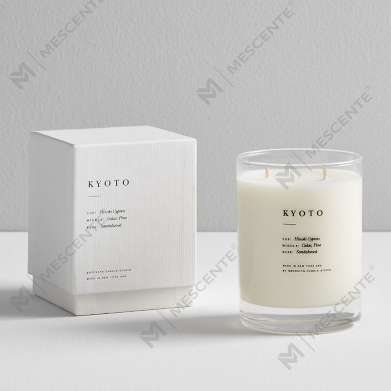 M&SENTE Nuovo prodotto Decorazione della casa Candele profumate personalizzate a 2 stoppini in barattolo di vetro