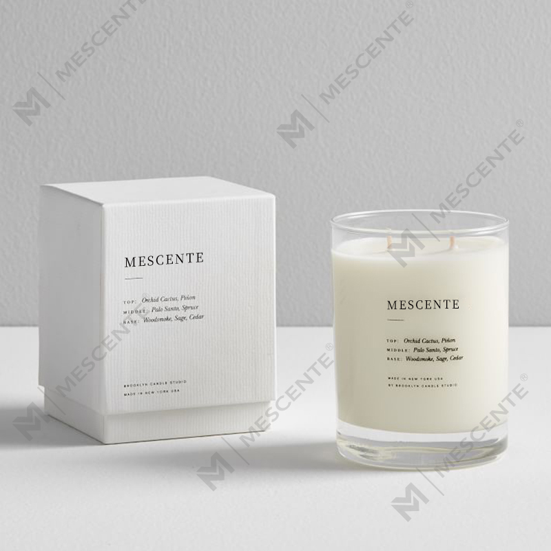 M&SENTE Nuovo prodotto Decorazione della casa Candele profumate personalizzate a 2 stoppini in barattolo di vetro
