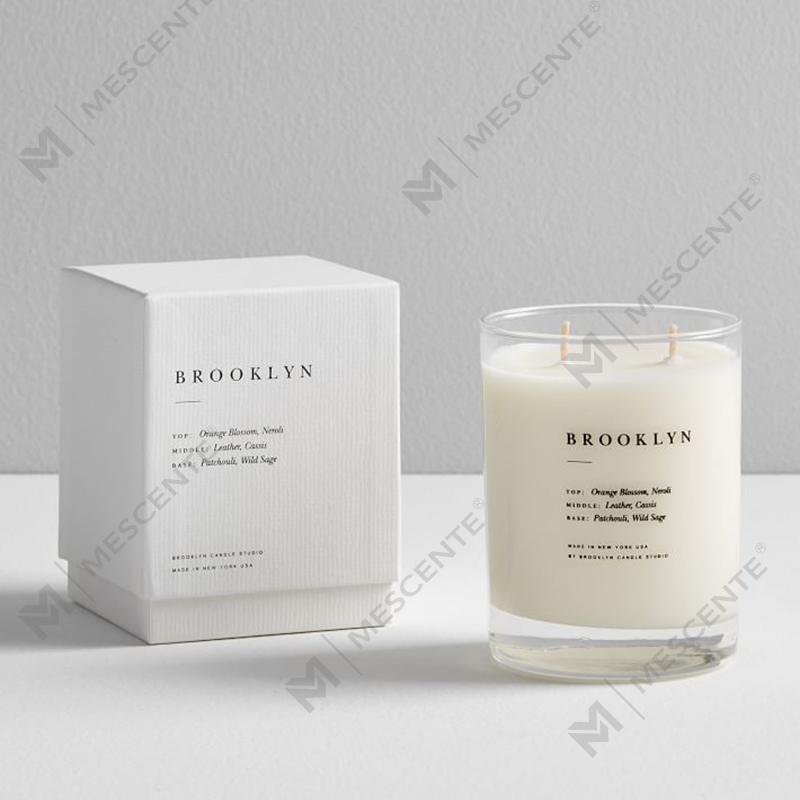 M&SENTE Nuovo prodotto Decorazione della casa Candele profumate personalizzate a 2 stoppini in barattolo di vetro