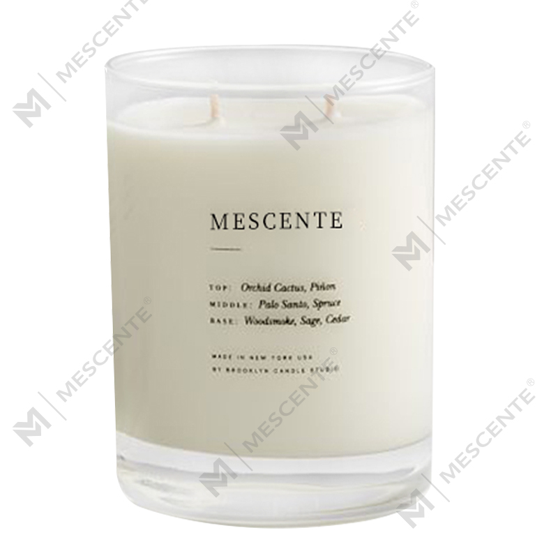 M&SENTE Nuovo prodotto Decorazione della casa Candele profumate personalizzate a 2 stoppini in barattolo di vetro