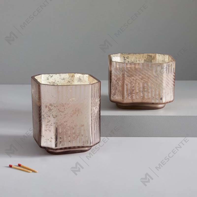 Candele profumate al mercurio con decorazioni religiose in cera di paraffina in vetro personalizzate all'ingrosso