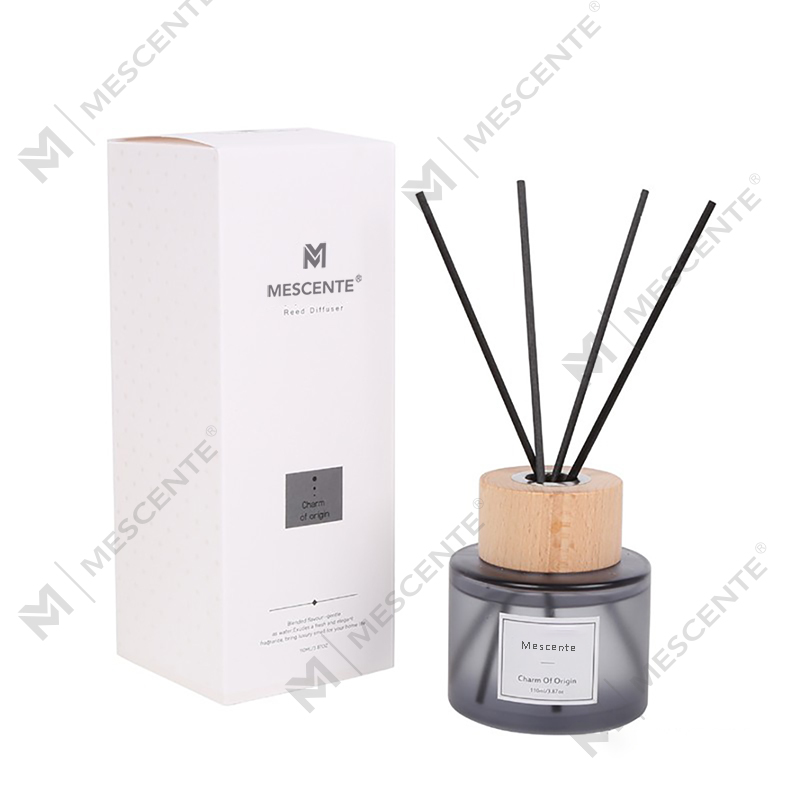 Diffusore a lamella in vetro con etichetta privata di lusso all'ingrosso M&Scent con tappo