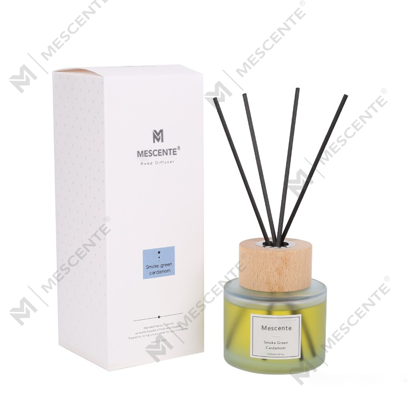 Diffusore a lamella in vetro con etichetta privata di lusso all'ingrosso M&Scent con tappo