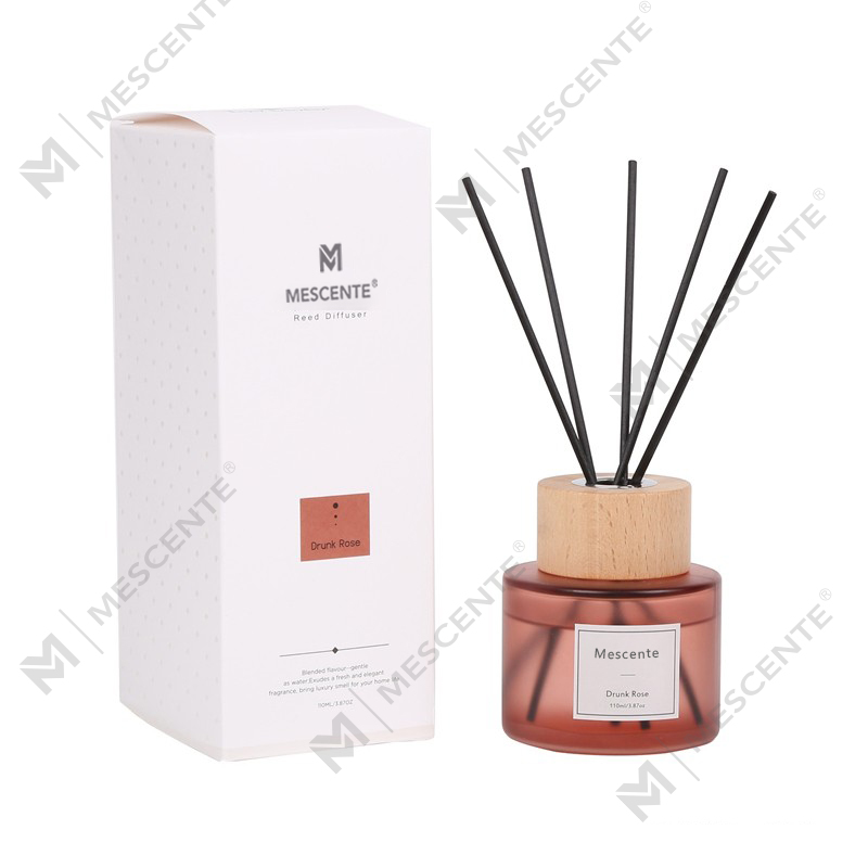 Diffusore a lamella in vetro con etichetta privata di lusso all'ingrosso M&Scent con tappo