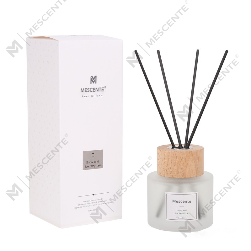Diffusore a lamella in vetro con etichetta privata di lusso all'ingrosso M&Scent con tappo