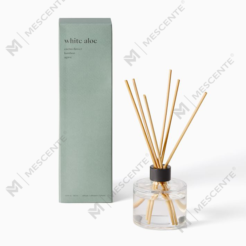 Diffusore a bastoncini di fiori con etichetta privata di lusso personalizzato M&Scent con scatola