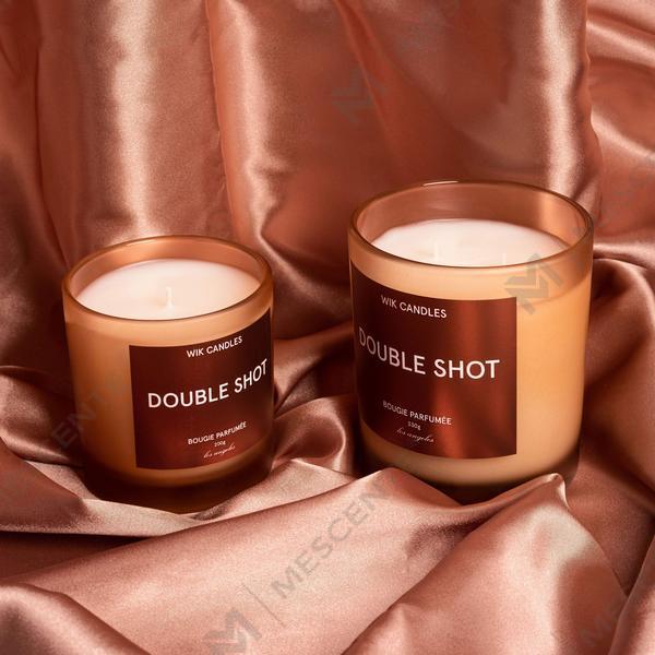 Candele di cera di soia profumate in cristallo di vetro nero con decorazione personalizzata di lusso all'ingrosso di M&Scent