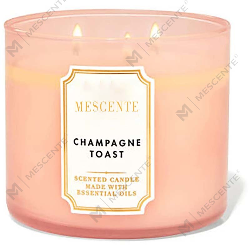 M&Scent Regalo per candele in cera di soia con 3 stoppini naturali profumati al gelsomino, candele di cristallo per aromaterapia con etichetta privata