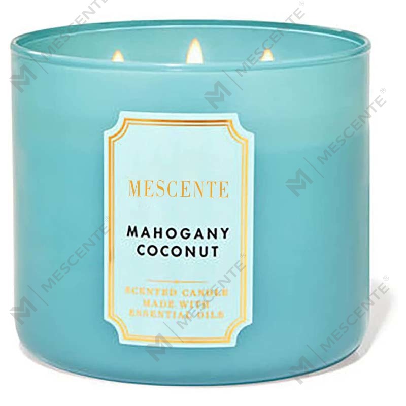 M&Scent Regalo per candele in cera di soia con 3 stoppini naturali profumati al gelsomino, candele di cristallo per aromaterapia con etichetta privata