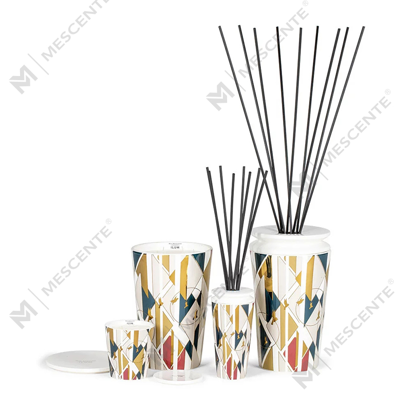 Set regalo di candele di cera di soia profumate con etichetta privata di lusso personalizzata all'ingrosso M&scent