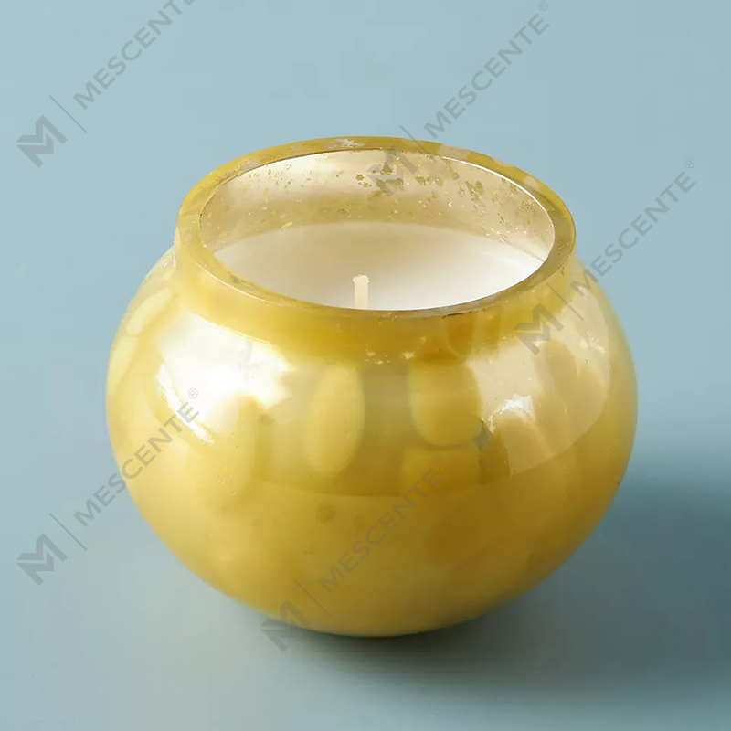M&scent Etichetta privata Decorazione domestica personalizzata Barattoli di candele in vetro di lusso Candele profumate in cera di soia con coperchio
