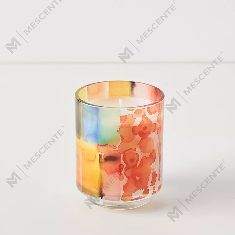 M&Scent Decorazione personalizzata di lusso Etichetta privata 3 Wick A Sunday Painter Candele di cera di soia profumate in cristallo di vetro