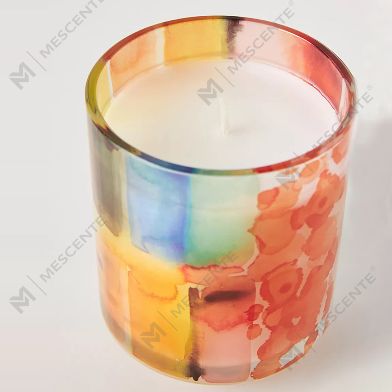 M&Scent Decorazione personalizzata di lusso Etichetta privata 3 Wick A Sunday Painter Candele di cera di soia profumate in cristallo di vetro