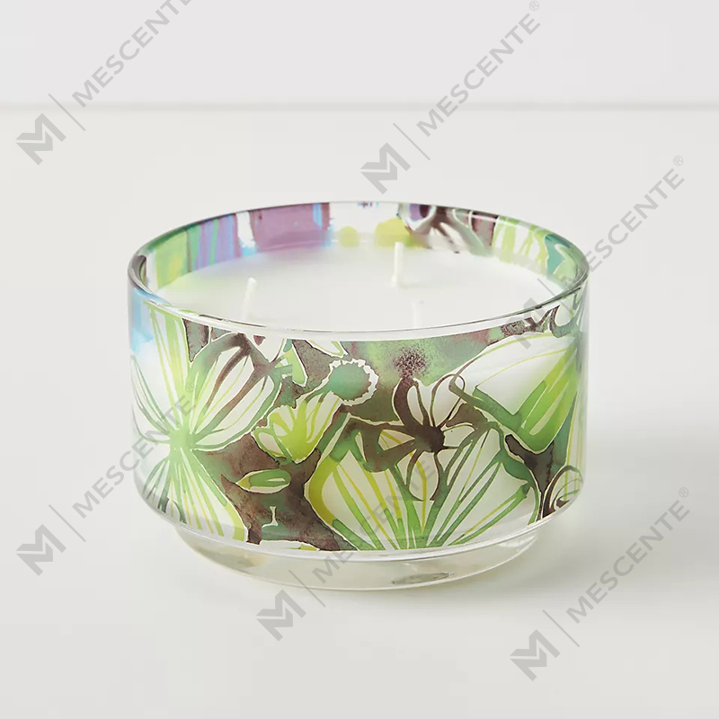 M&Scent Decorazione personalizzata di lusso Etichetta privata 3 Wick A Sunday Painter Candele di cera di soia profumate in cristallo di vetro