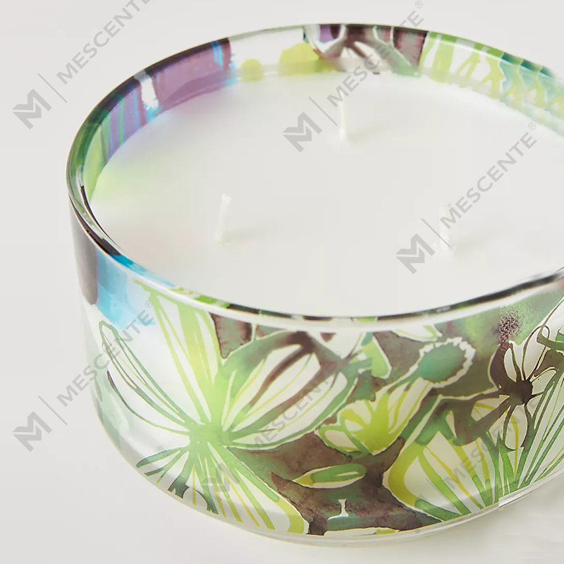 M&Scent Decorazione personalizzata di lusso Etichetta privata 3 Wick A Sunday Painter Candele di cera di soia profumate in cristallo di vetro