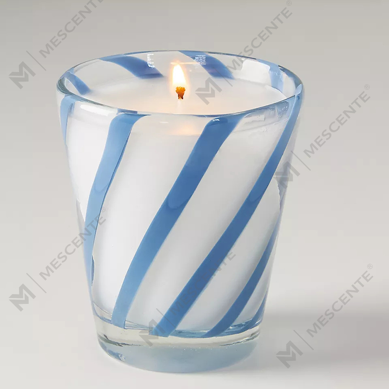 Candele profumate per matrimonio con logo personalizzato in cera di soia bianca di lusso M&Scent