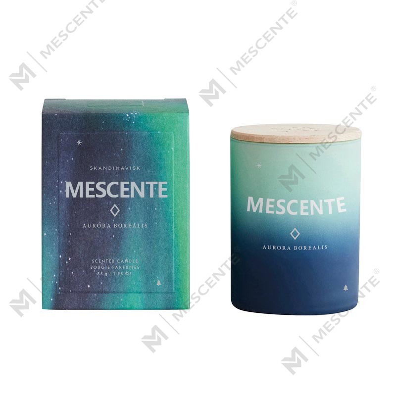 Candele profumate personalizzate per decorazioni domestiche con etichetta privata M&Scent in barattolo di vetro