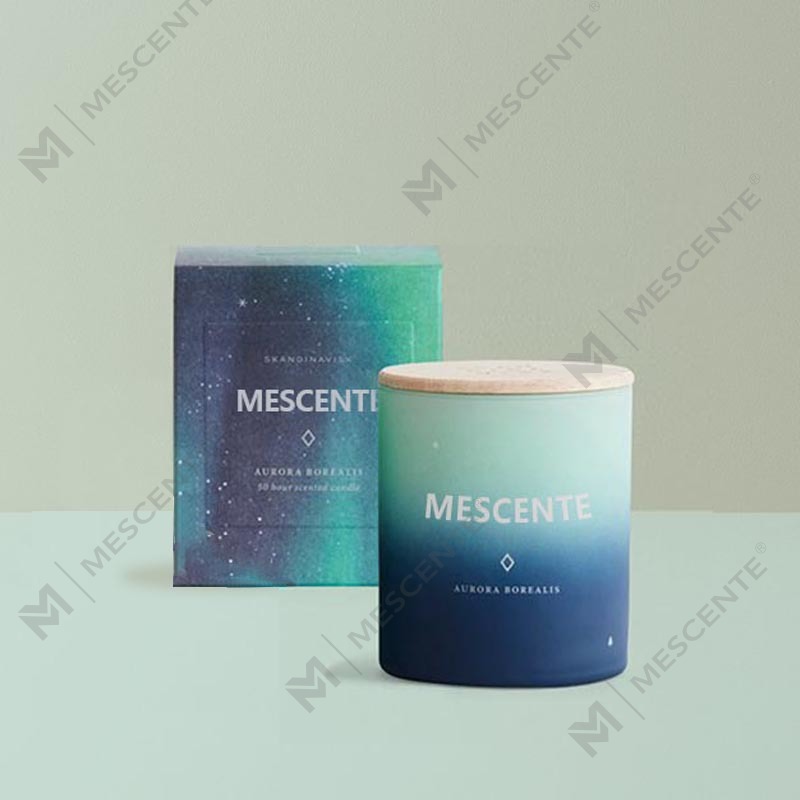 Candele profumate personalizzate per decorazioni domestiche con etichetta privata M&Scent in barattolo di vetro