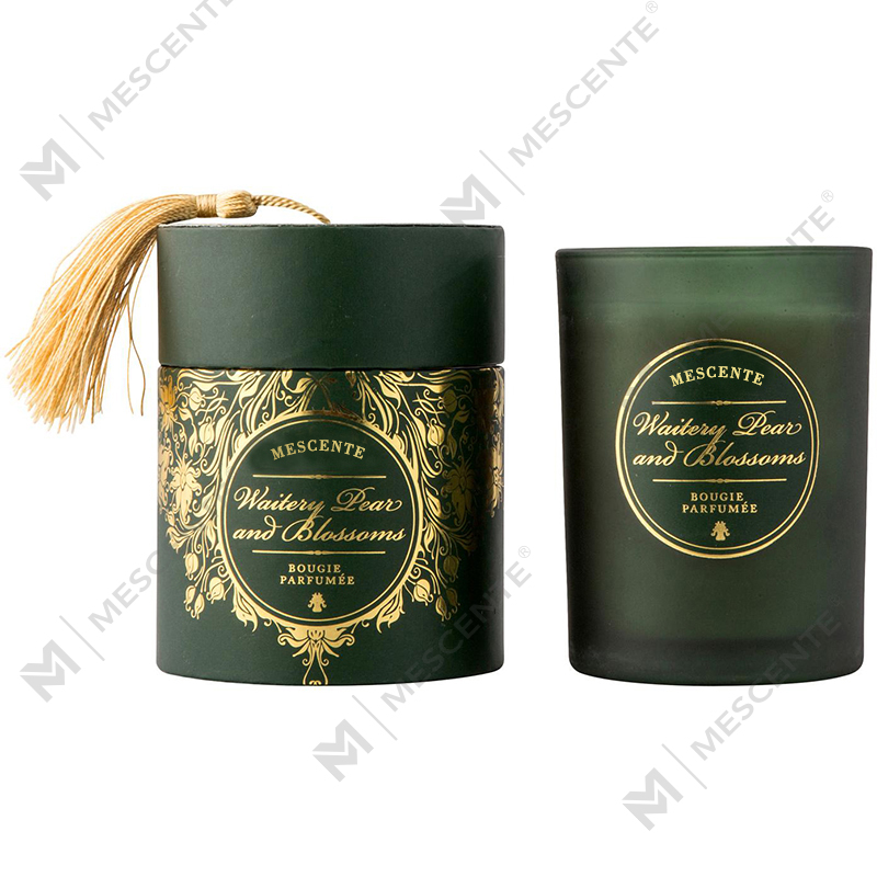 Candele profumate M&Scent Luxury Christmas bianche con logo personalizzato