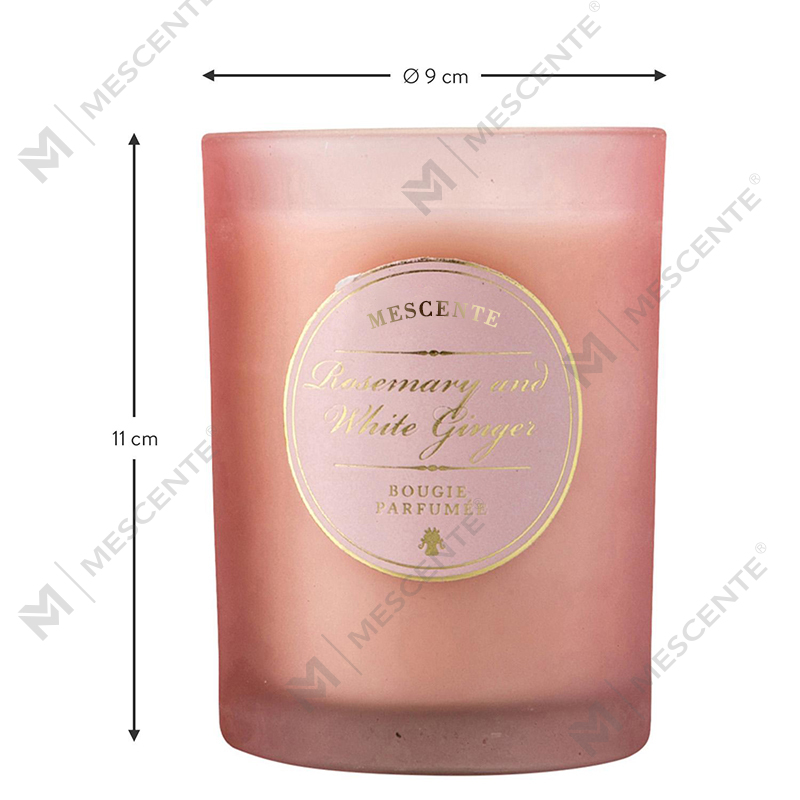 Candele profumate M&Scent Luxury Christmas bianche con logo personalizzato