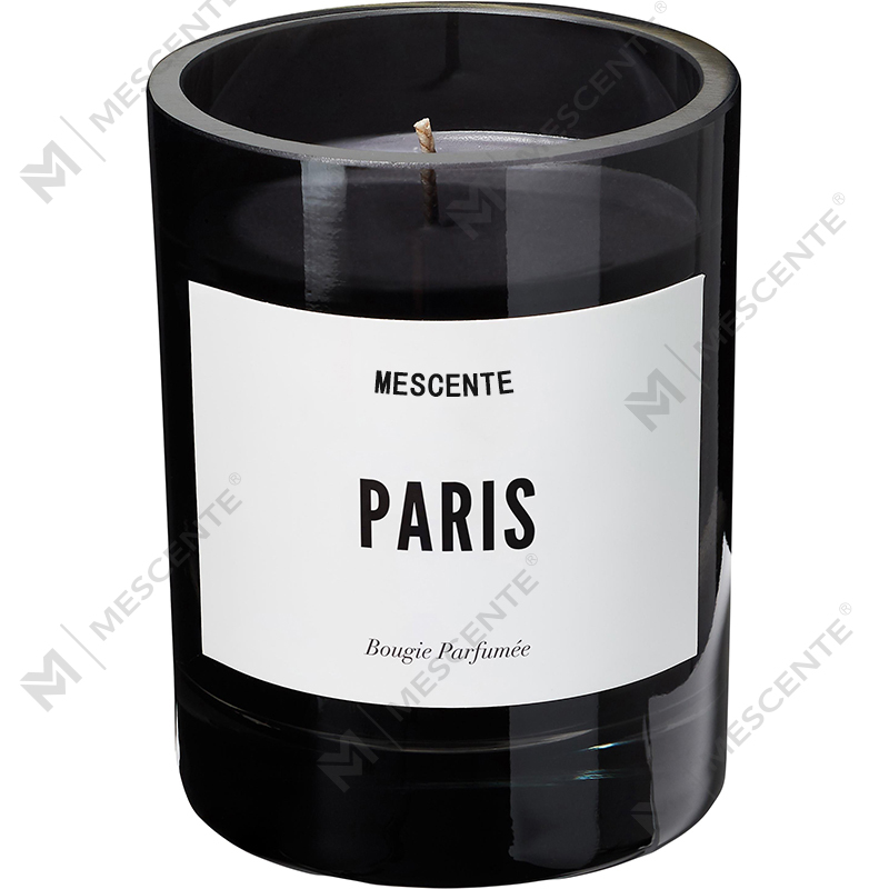 Candele profumate con logo personalizzato nero di lusso all'ingrosso M&Scent