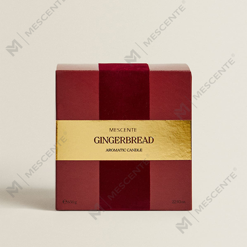 Candele M&Scent Custom Luxury a 3 stoppini Candela profumata in vetro nero opaco con etichetta privata personalizzata