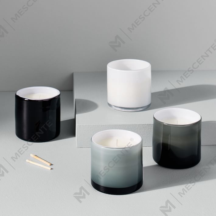 Candele profumate con supporto in vetro per imballaggio decorativo personalizzato personalizzato di lusso all'ingrosso