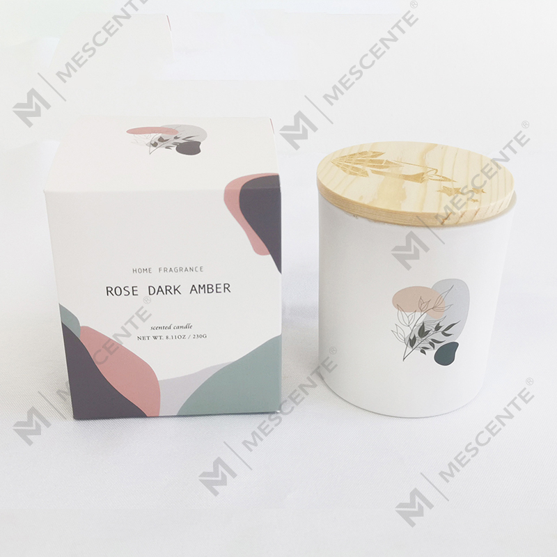 Candele di soia profumate al 100% naturali di alta qualità M&Scent in barattolo di vetro con coperchio