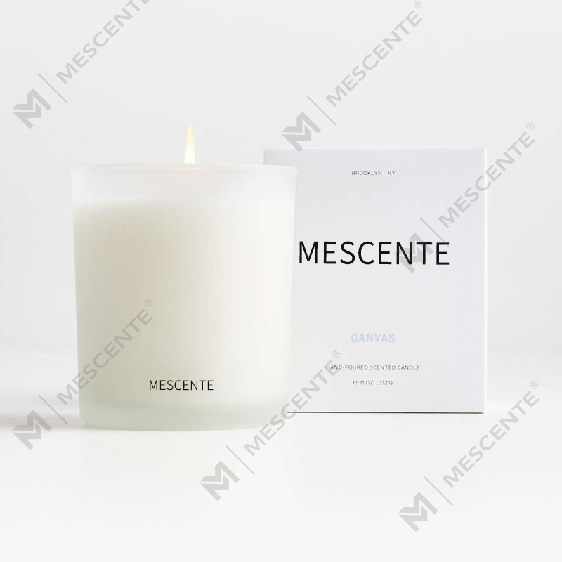 Candele profumate di cera di soia con marchio privato di lusso all'ingrosso M&Scent con scatola