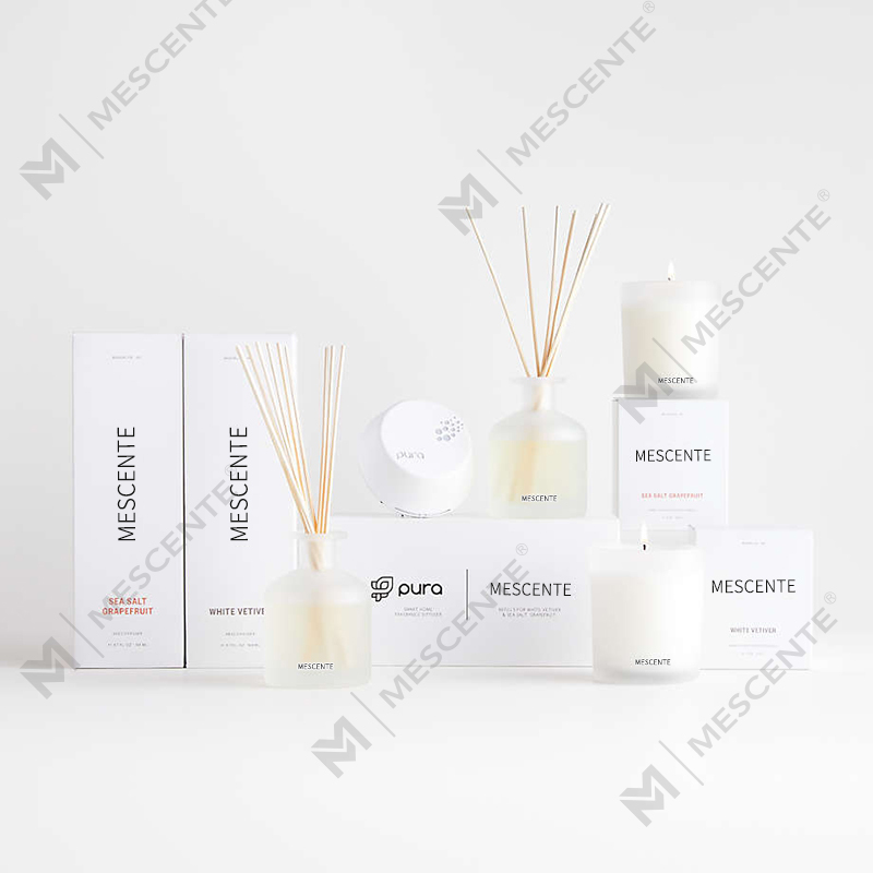 Set regalo con diffusore di aromi a bastoncini di lusso con etichetta privata M&Scent con scatola