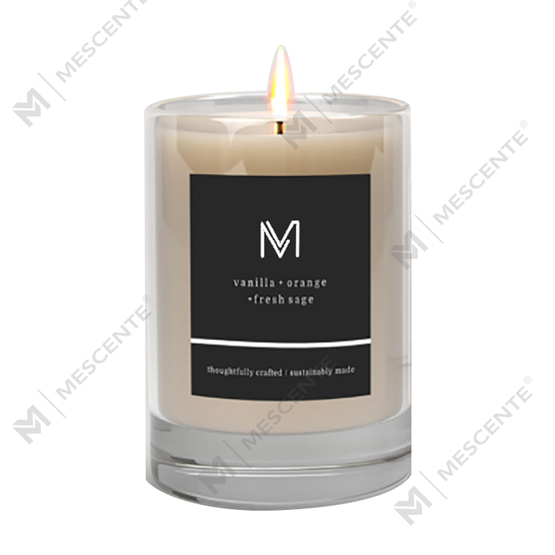 M&Scent fabbrica all'ingrosso direttamente candele profumate di cera di soia con etichetta privata di lusso con scatola sfusa