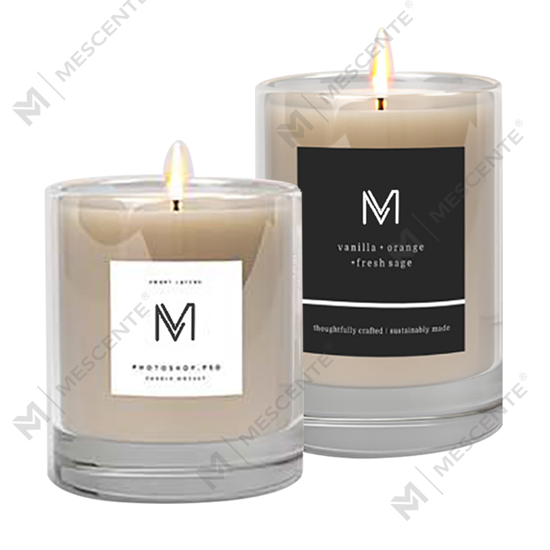 M&Scent fabbrica all'ingrosso direttamente candele profumate di cera di soia con etichetta privata di lusso con scatola sfusa