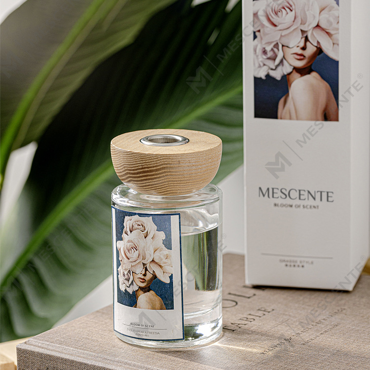 Set di diffusori a bastoncino in vetro con etichetta privata M&Scent all'ingrosso con tappo