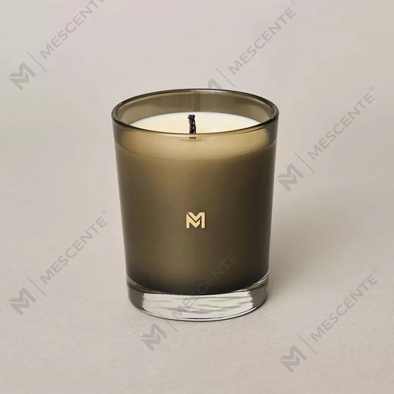 M&Scent all'ingrosso nuova candela di soia profumata Kerzen con etichetta privata personalizzata di lusso in vasetti di cristallo di Natale con coperchio