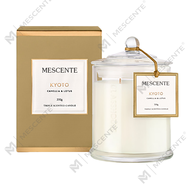 Candele di soia profumate in barattolo a cupola natalizio con etichetta privata di lusso all'ingrosso M&Scent con coperchio